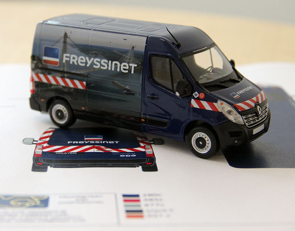 Camion Renault Master 2014 Foreva By Freyssinet Genie Civil 1/43 Eligor