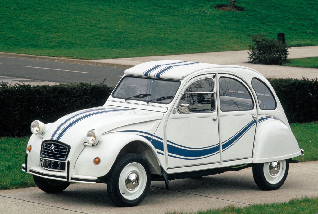 Débardeur Citroën 2CV Blanc Glamour Gros Plans - Hommage Vintage à La Légendaire Deuche